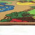 Covor Playcarpet Farm, Decorino, 90x200 cm, 100% poliamida, multicolor