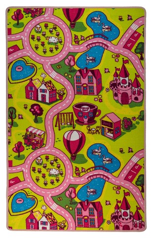 Covor Playcarpet Girl, Decorino, 90x200 cm, 100% poliamida, multicolor
