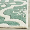 Covor Jessie, Safavieh, 122x183 cm, lana, verde/bej