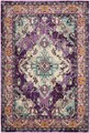 Covor Mila, Safavieh, 122x170 cm, polipropilena, mov/albastru