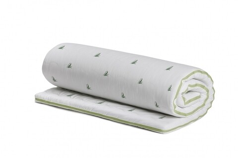 Topper saltea Memory Eucalyptus, Green Future, 120x200 cm, H 5 cm