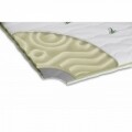 Topper saltea Memory Eucalyptus, Green Future, 90x200 cm, H 5 cm