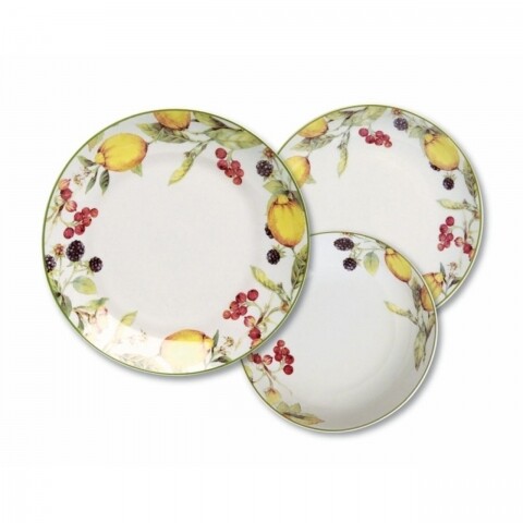 Serviciu de masa 18 piese, Tognana, Metropolis Cordoba, portelan