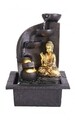 Fantana decorativa Buddha right, 21.5x18x30 cm, poliston, negru