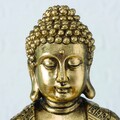 Decoratiune Buddha Jarven V2, Boltze, 20x17x30 cm polirasina