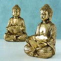 Decoratiune Buddha Jarven V2, Boltze, 20x17x30 cm polirasina