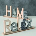Decoratiune Buddha Letter Relax V2, Boltze, 38x5x16 cm, MDF