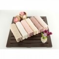 Set 6 prosoape Blush, 30 x 50 cm, roze