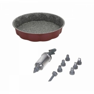 Burgund;Gri, Set tava de copt