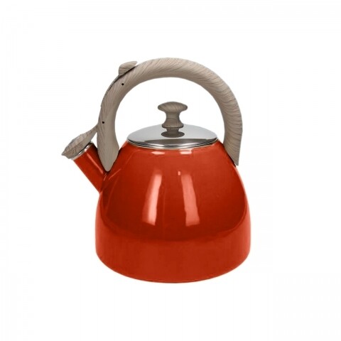 Ceainic Vintage, Tognana Porcellane, 2.5 l, inox, rosu