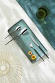 Set tacamuri 16 piese, Amefa, Soprano, inox, negru/argintiu