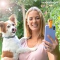 Pefie InnovaGoods kisállat szelfi klipsz, szilikon, narancssárga