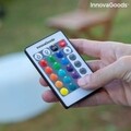 Taburet gonflabil cu LED Multicolor si Telecomanda Pulight, InnovaGoods, RBG, Ø50 x 30 cm