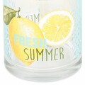 Set 3 pahare, Fresh Summer, 220 ml, sticla, transparent/multicolor