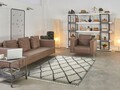 Covor, Samira 04 White, 160 x 230 cm, 100% poliester, alb/gri