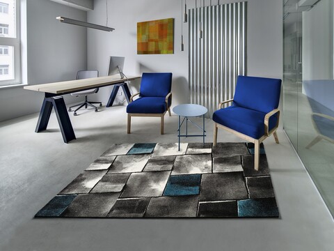 Covor, Amy Blue, 60 x 120 cm, 100% polipropilena, multicolor