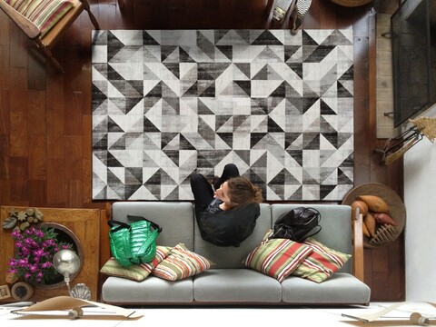 Covor, Babek 5529 Grey, 160 x 230 cm, 100% poliester, gri