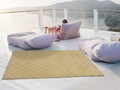Covor rezistent interior-exterior, Hibis Mustard, 80 x 150 cm, 100% polipropilena, mustar