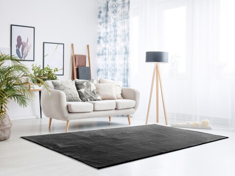 Covor, Loft Liso, 60 x 120 cm, 100% poliester, antracit