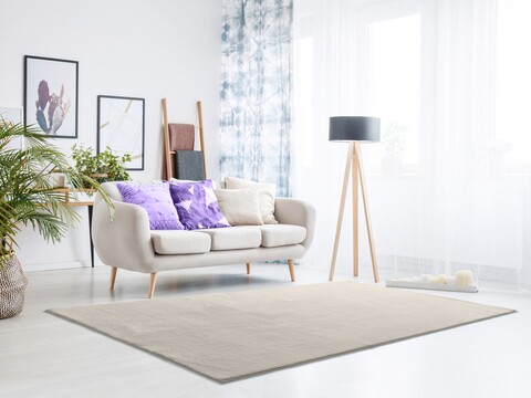 Covor, Loft Liso, 160 x 230 cm, 100% poliester, alb