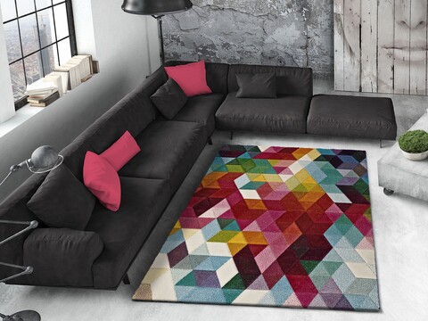 Covor, Optik Multi 1, 160 x 230 cm, 100% polipropilena, multicolor