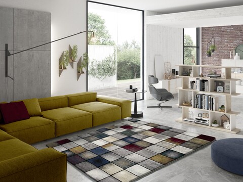 Covor, Optik Multi 2, 140 x 200 cm, 100% polipropilena, multicolor