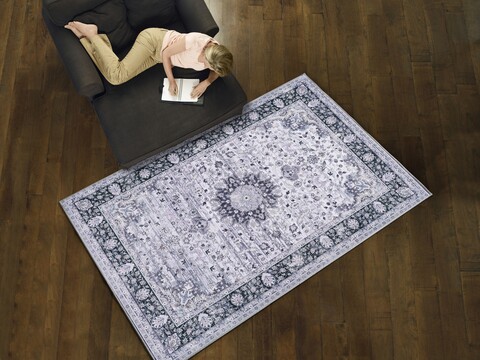 Covor, Persia Grey, 140 x 200 cm, 100% poliester, multicolor