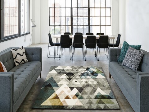 Covor, Rubik Multi, 160 x 230 cm, 100% polipropilena, multicolor