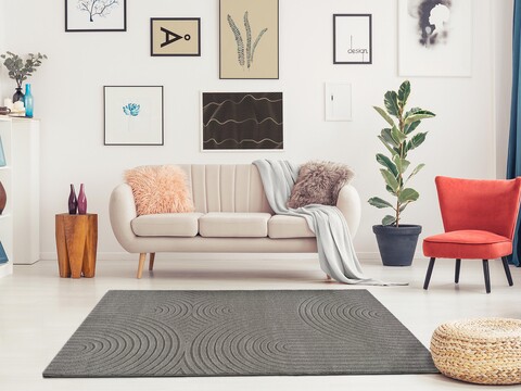 Covor, Yen, 200 x 290 cm, 40% poliester, 60% polipropilena, gri