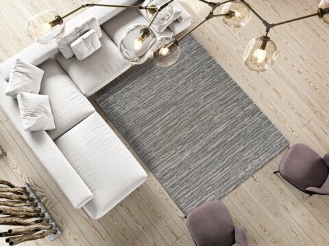 Covor, Yen 2, 160 x 230 cm, 40% poliester, 60% polipropilena, gri