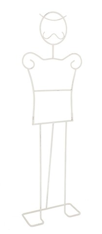 Suport pentru haine Valet Man, Bizzotto, 41x18x141 cm, otel