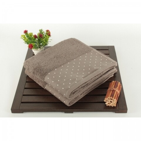 Set 2 prosoape Pitircik Brown, 50 x 90 cm, 100% bumbac, maro