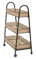 Carucior pentru servire Fuji, Mauro Ferretti, 60x30x80 cm, fier, multicolor