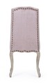 Scaun Diva, Bizzotto, catifea, 51x53x99 cm, roz pudra