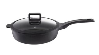 Negru, Tigaie adanca cu capac 4 L