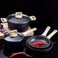 Set cutite 3 piese  Noir, Ambition, otel, maro