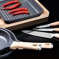 Set cutite 3 piese  Noir, Ambition, otel, maro