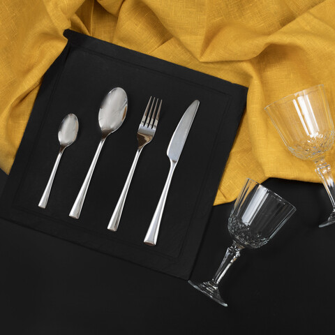 Set tacamuri 60 piese pentru 12 persoane Siena, Ambition, inox, argintiu