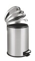 Cos de gunoi cu pedala, Wenko, Leman Easy Close, 20 L, inox
