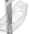 Etajera suspendata pentru dus, Wenko, Premium, 25 x 10.5 x 71 cm, inox/plastic