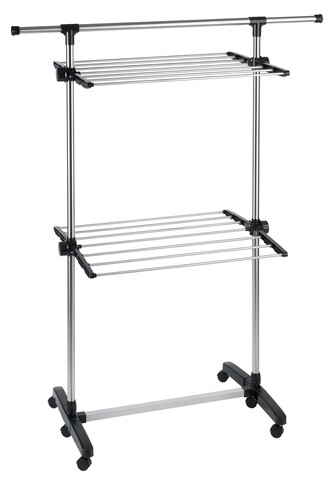 Uscator de rufe, Maximex, Space-saving, 11 m capacitate de uscare, inox