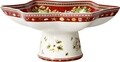 Bol cu picior, Villeroy & Boch, Winter Bakery Delight, 27x21x12 cm, portelan premium