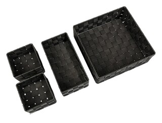 28x10x28 cm, Negru