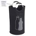 Colector multifunctional pentru sticle, Wenko, Jumbo, 69 L, 38 x 38 x 72 cm, poliester/polipropilena, negru