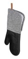 Set 2 manusi termoizolante, Wenko, Ada, 18 x 38 x 2 cm, bumbac/poliester/silicon, negru/gri