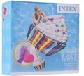 Saltea gonflabila pentru plaja Cupcake, 142x135 cm, polivinil, multicolor