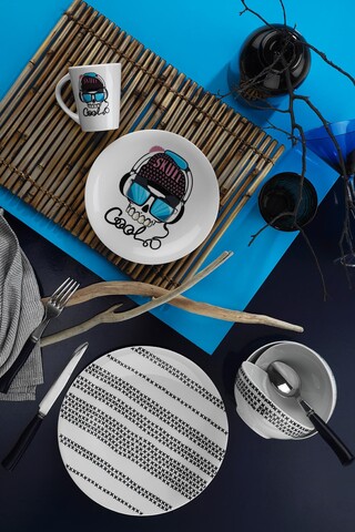 Serviciu de masa, 4 piese, Kutahya Porselen, ZG04YS42010871, portelan