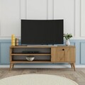 Comoda TV Retro, Mezza, 120x29.5x44.6 cm, natural