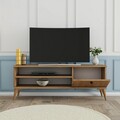 Comoda TV Retro, Mezza, 120x29.5x44.6 cm, natural