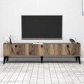 Comoda TV Lidya, Almaren, 180x35x49 cm, maro